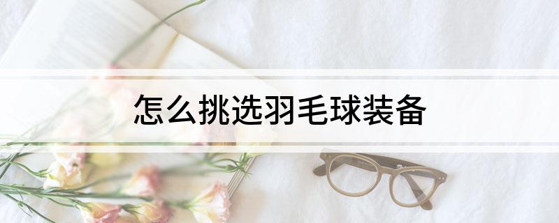 怎么挑选羽毛球装备