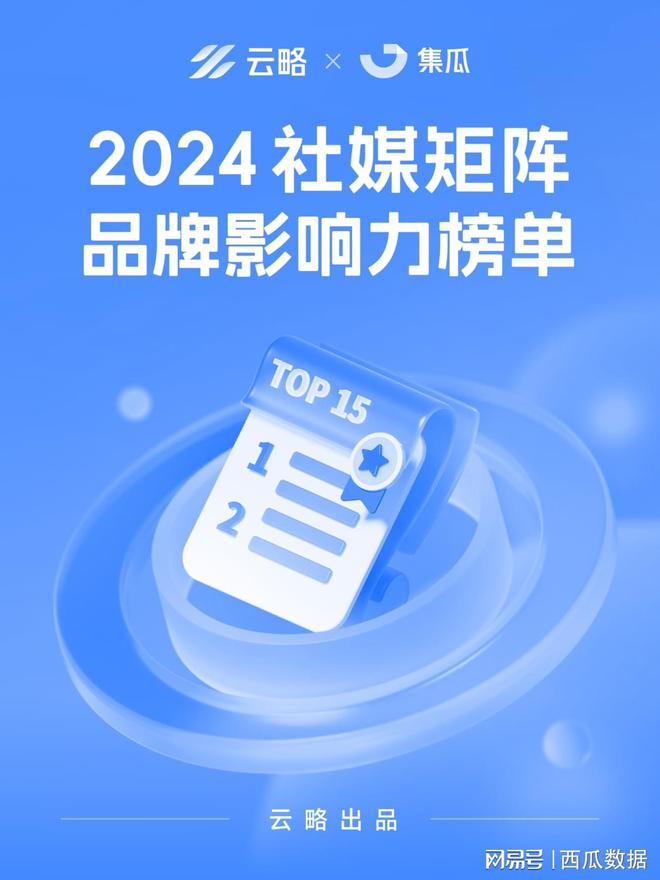 2024年度社媒矩阵品牌影响力榜单出炉包揽5大热门行业！(图1)