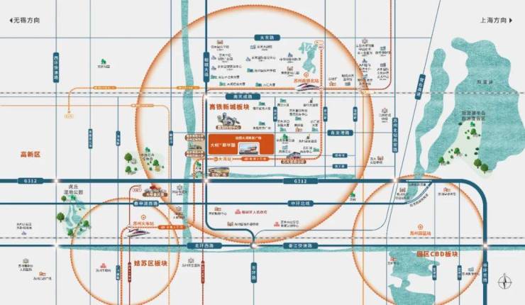 星空体育网址：苏州新房【大悦繁华图】售楼处-【大悦繁华图】高铁新城精装高层105-143㎡户型-价格-地址-配套详情(图2)